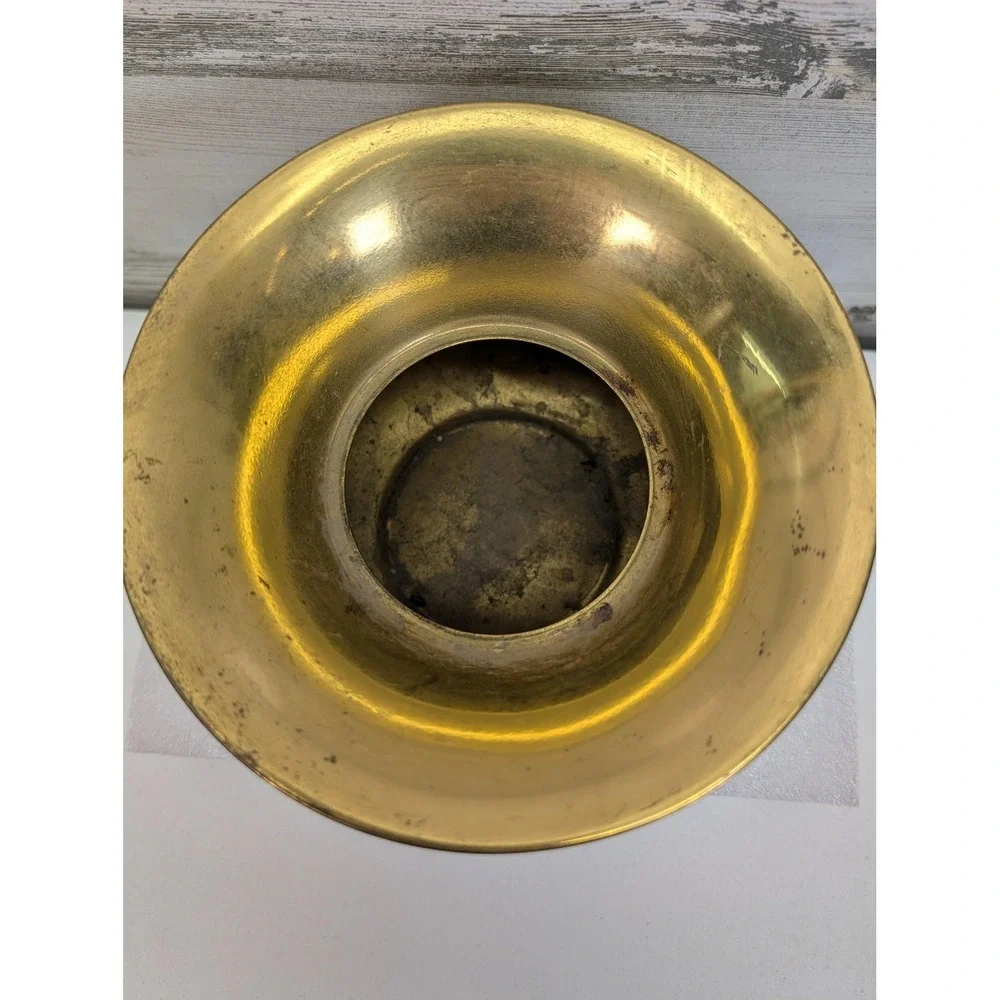 Vintage Brass‎ Spittoon Cuspidor Small Bowl Made In England Rustic Decor Planter
